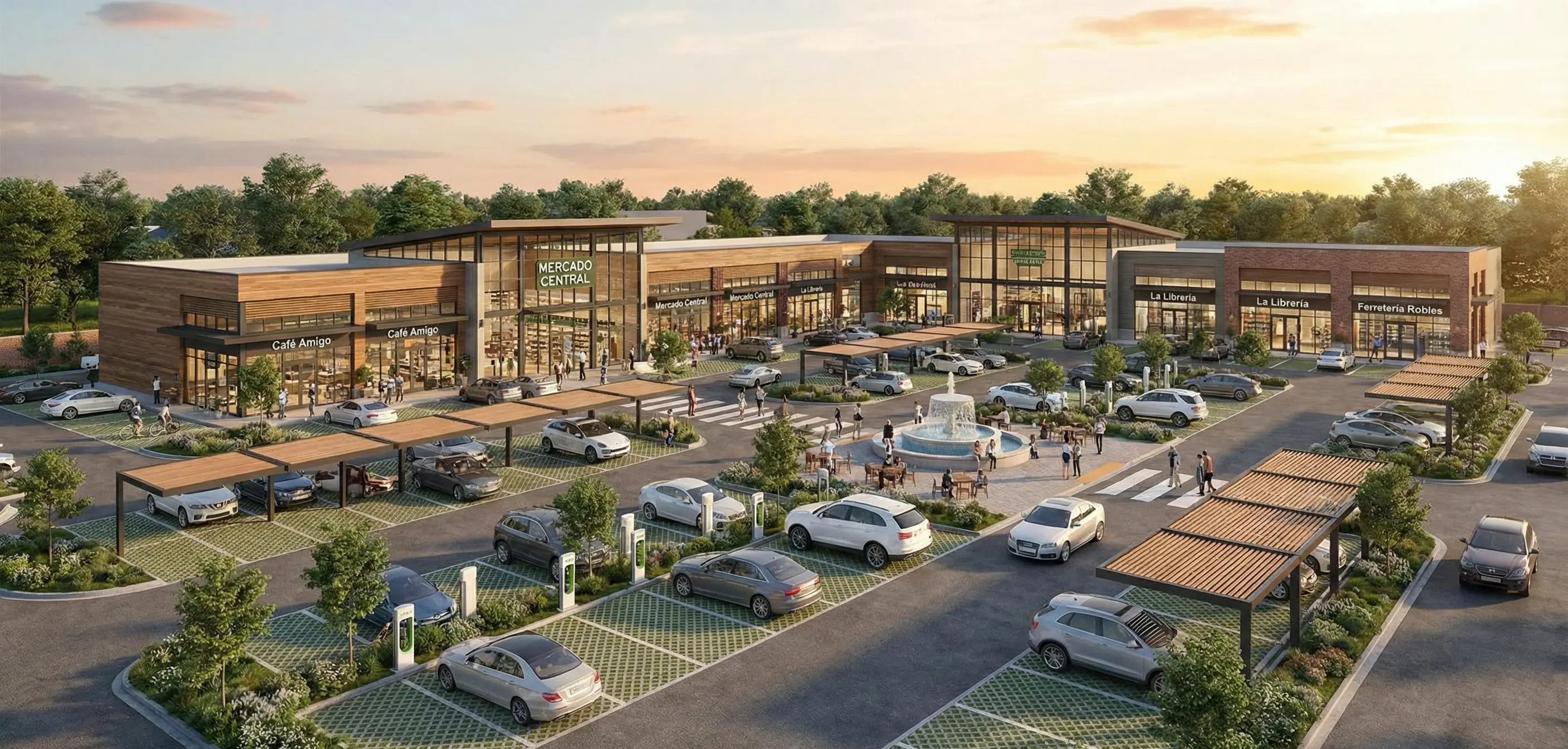 Renders de Plaza Comercial